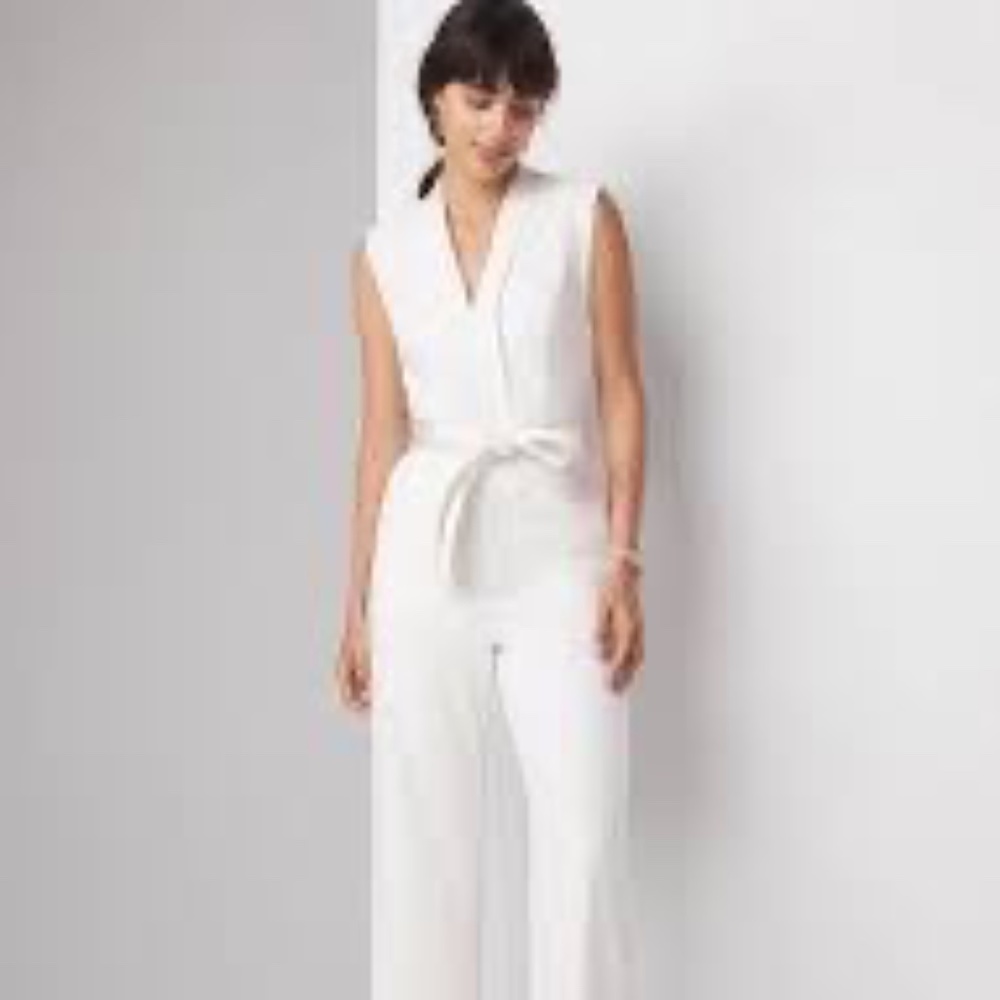 White House Black Market White Jumpsuit Size 16S petite
